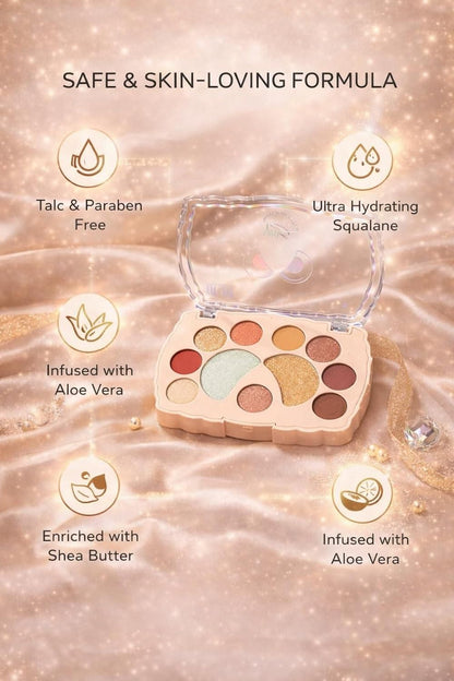 Eyeshadow Palette Shimmer & Glitter Shades �(Pack of 1)